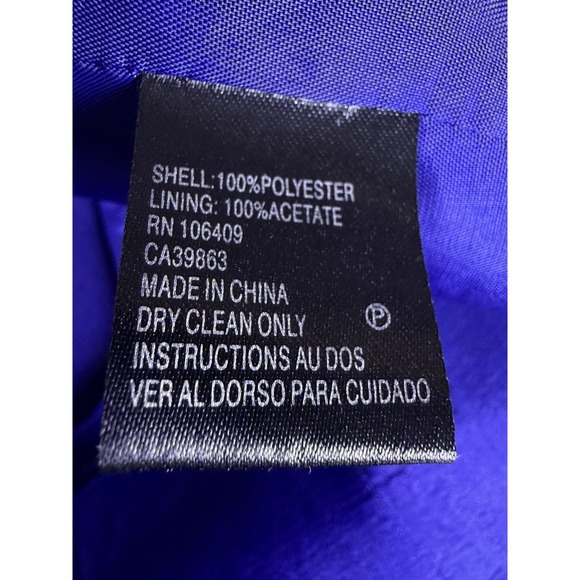 Tahari ASL Jackie O Sheath Dress Size 14 Blue 60's Classic Envelope Collar - Picture 10 of 16